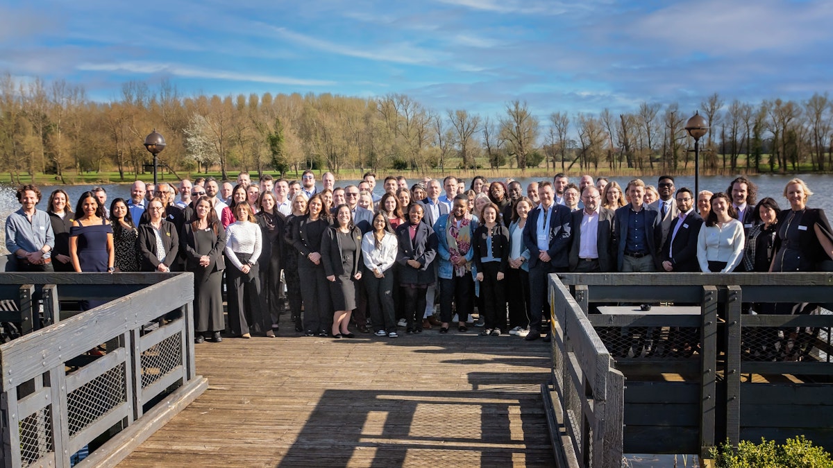 The DPO Centre team by a lake